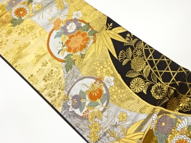 JAPANESE FUKURO OBI / WOVEN SHOCHIKUBAI